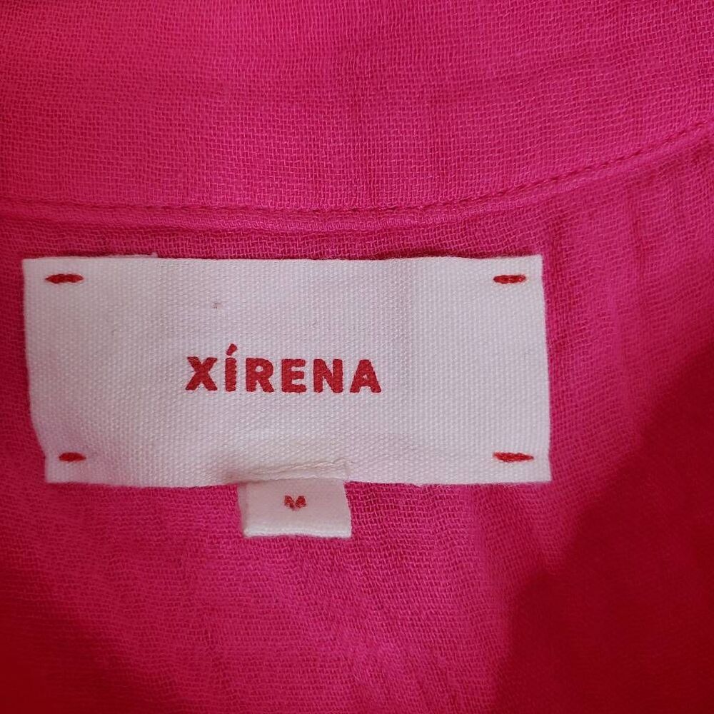 Xirena Avery 100% Cotton Gauze Muslin Top Hot Pink Size‎ M - Picture 8 of 13
